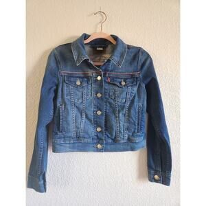 Levi's Women Embroidered  Western Denim Jacket-Sm